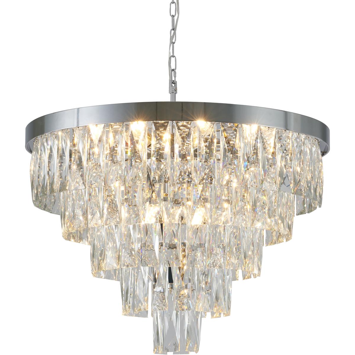 Bethel International OC21C20CH-1 Canada 12 Light 19.7 inch Chrome Chandelier Ceiling Light